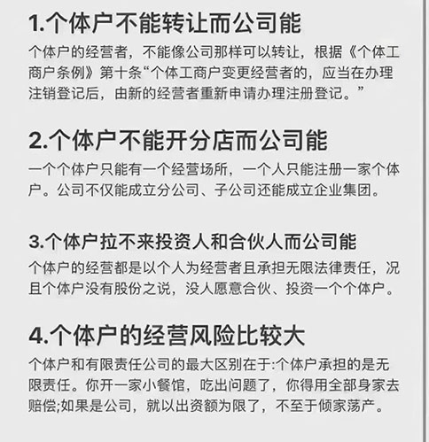美發(fā)店注冊(cè)公司和個(gè)體的區(qū)別